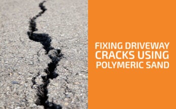 如何使用聚合沙固定車道裂縫